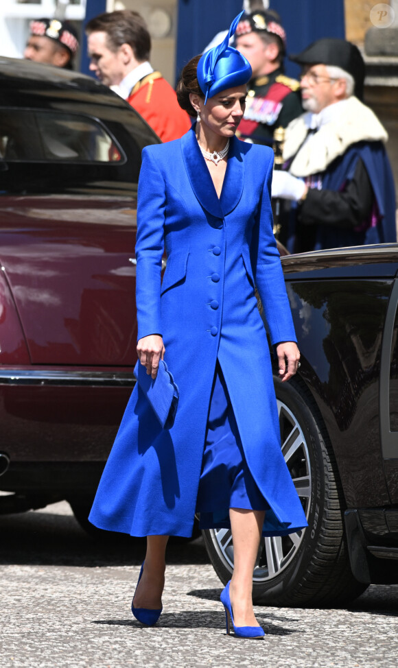 La princesse Kate Middleton en Écosse, au palais d'Holyrood à Edimbourg pour la suite du deuxième couronnement de Charles III, le 5 juillet 2023