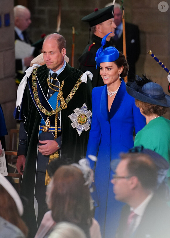 Le prince William et la princesse Kate Middleton en Écosse auprès de Charles III et Camilla, dans la cathédrale St Giles d'Edimbourg pour la suite du deuxième couronnement de Charles III