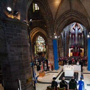 Le prince William et la princesse Kate Middleton en Écosse auprès de Charles III et Camilla, dans la cathédrale St Giles d'Edimbourg pour la suite du deuxième couronnement de Charles III