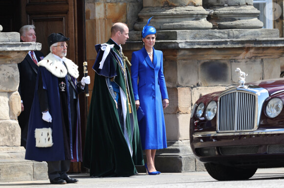 Le prince William et la princesse Kate Middleton en Écosse, au palais d'Holyrood à Edimbourg pour la suite du deuxième couronnement de Charles III, le 5 juillet 2023