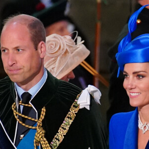 Le prince William et la princesse Kate Middleton en Écosse, dans la cathédrale St Giles d'Edimbourg pour la suite du deuxième couronnement de Charles III