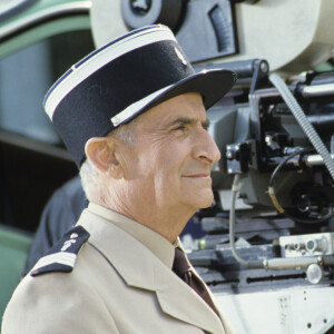 Archives - En France, Louis de Funès sur le tournage du film "Le Gendarme et les gendarmettes en novembre 1982