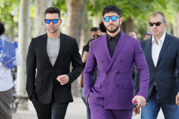 Ricky Martin et son mari Jwan Yosef - Défilé de mode Hommes printemps-été 2020 "Berluti" à Paris. Le 21 juin 2019 © Veeren Ramsamy-Christophe Clovis / Bestimage 