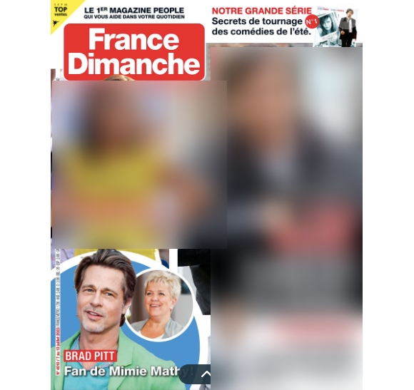 Couverture du magazine France Dimanche, paru le vendredi 7 juillet 2023.