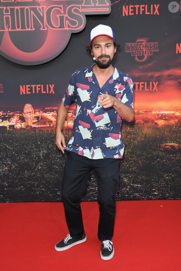 Bertrand Chameroy à la première de la série Netflix "Stranger Things - Saison 3" au cinéma Le Grand Rex à Paris, le 4 juillet 2019. © Guirec Coadic/Bestimage