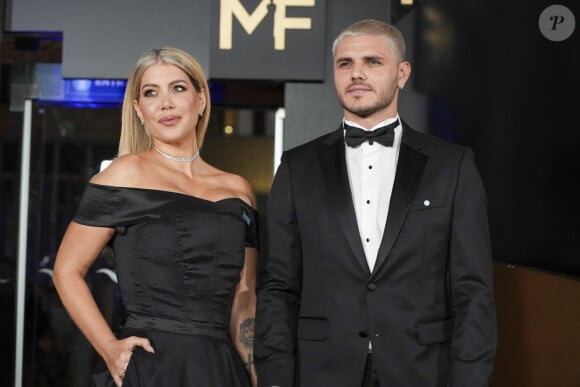 Il s'agit de l'équivalent argentin des Emmy Awards.
Le footballeur Mauro Icardi et sa femme Wanda Nara assistent aux Martin Fierro Awards à Buenos Aires le 9 juillet 2023.