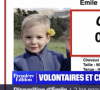 Capture d'écran du reportage de BFMTV sur la disparition d'Emile, 2 ans et demi, et la poursuite des recherches, plus ciblées désormais