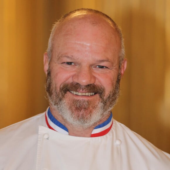 Exclusif - Le grand chef Bordelais et présentateur télé (Top Chef), Philippe Etchebest est le parrain de l'association de solidarité internationale "Pompiers Solidaires" à Bordeaux le 9 février 2016. © Patrick Bernard-Quentin Salinier/ Bestimage (no web - No Blog pour suisse et Belgique)