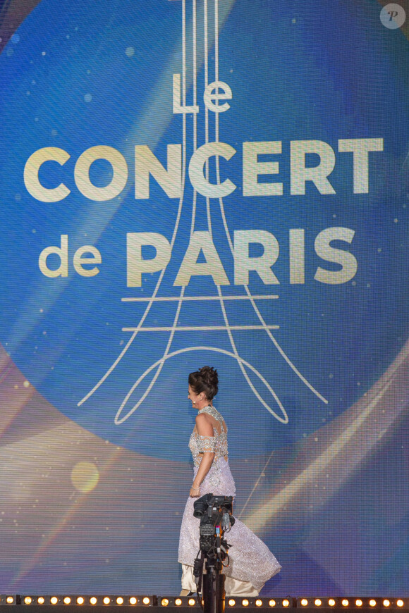 Exclusif - Ermonela Jaho - 10e anniversaire du "Grand Concert de Paris" au pied de la Tour Eiffel sur le Champ-de-Mars à Paris, le 14 juillet 2023. © Perusseau-Veeren/Bestimage