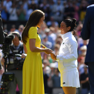 Catherine Kate Middleton, duchesse de Cambridge - Elena Rybakina remporte la finale simple dame du tournoi de tennis Wimbledon 2022, sa première victoire en Grand Chelem face à Ons Jabeur le 9 juillet 2022. © Antoine Couvercelle / Panoramic / Bestimage 