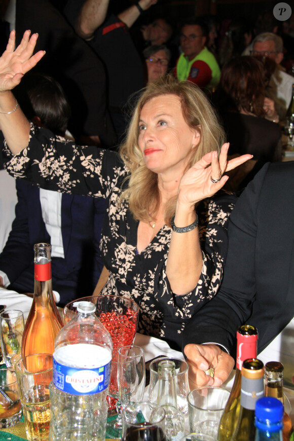 Exclusif - Valérie Trierweiler - Repas de gala à l'école du Général Niessel à Paris à l'issue de la journée des cérémonies mémorielles honorant les services de secours, police, gendarmerie , anciens combattants et hospitaliers, le 1er mai 2022. © Philippe Baldini/Bestimage 