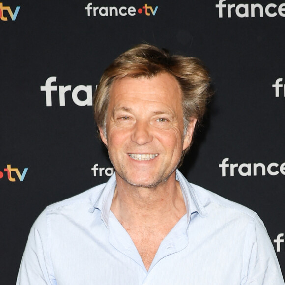 Laurent Delahousse au photocall pour la conférence de presse de rentrée de France TV à la Grande Halle de la Villette à Paris, France, le 11 juillet 2023. © Coadic Guirec/Bestimage