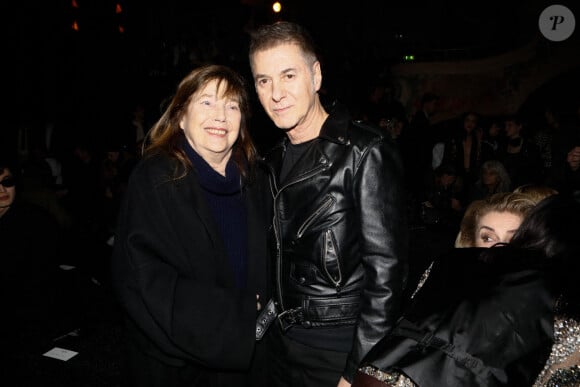 Jane Birkin, Etienne Daho au défilé de mode Celine Homme automne-hiver 2023/24 au Palace à Paris le 10 février 2023. © Christophe Clovis / Bestimage 