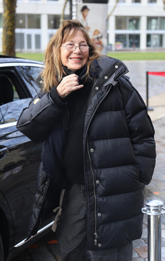 Exclusif - Jane Birkin se rend à la Cinémathèque française à Paris le 9 janvier 2022. © Panoramic/Bestimage