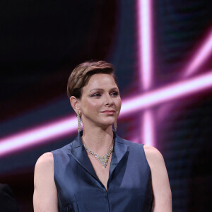 La princesse Charlene de Monaco lors de la cérémonie de clôture de la 62ème édition du festival de télévision de Monte-Carlo le 20 juin 2023. © Claudia Albuquerque / Bestimage 
