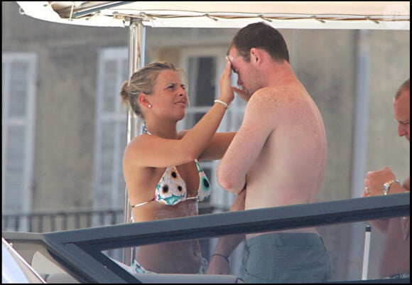 Wayne Rooney et Coleen à Saint-Tropez