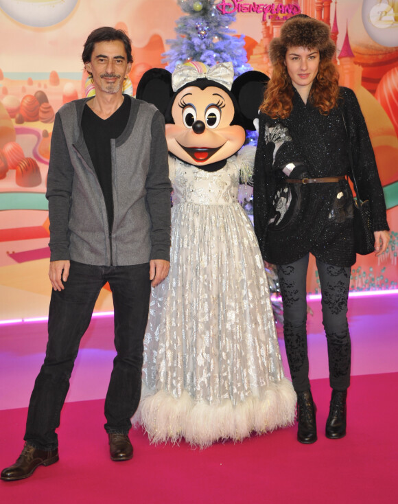 Philippe Vecchi et sa compagne - Lancement de la parade de Noel a Disneyland Paris. Le 10 novembre 2012