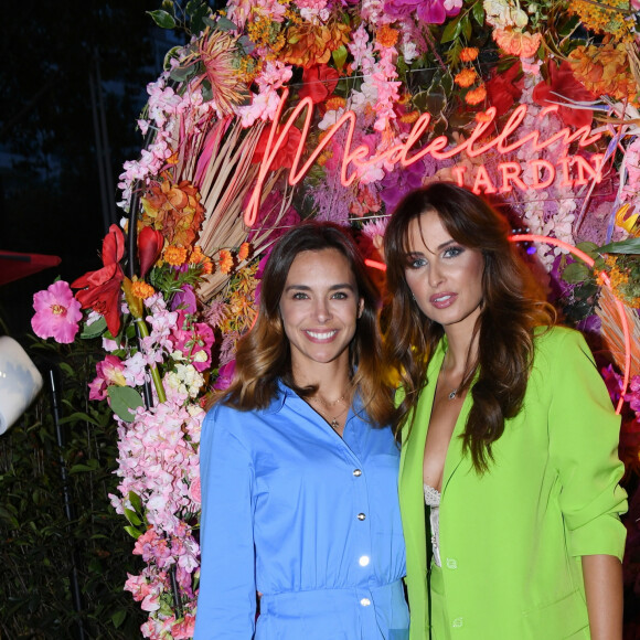 Malika Ménard et Marine Lorphelin à la soirée d'anniversaire de Malika Ménard au "Medellin Jardin" à Paris, le 23 juillet 2023. © Rachid Bellak / Bestimage