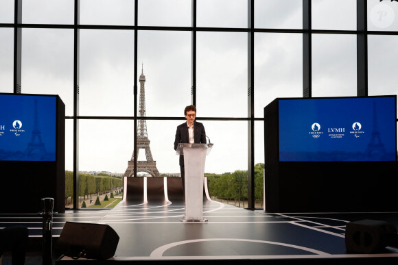 Thomas Bach lors d'une conférence de presse à Paris, le 24 juillet 2023.