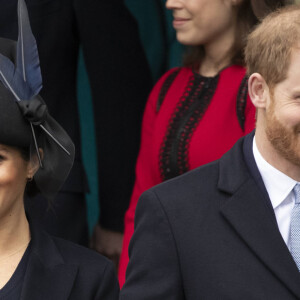 Mais Meghan Markle y avait fait changer son nom en "Duchesse de Sussex".
Le prince Harry, duc de Sussex, Meghan Markle, duchesse de Sussex - La famille royale assiste à la messe de Noël à Sandringham le 25 décembre 2018. 