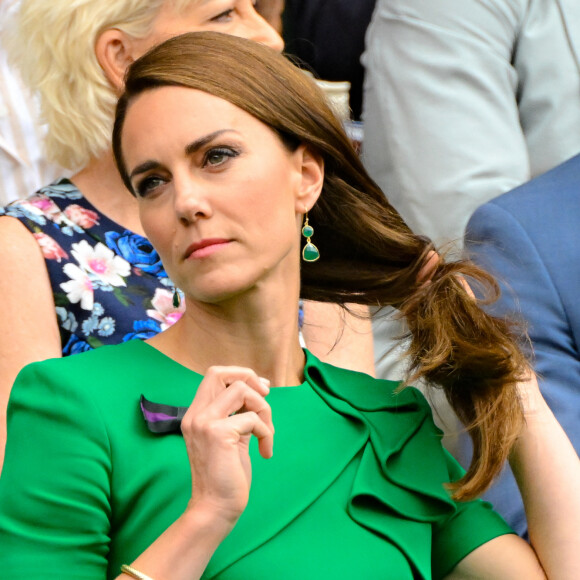 Tennis : Wimbledon 2023 - Angleterre - Finale simple Messieurs - Royal Box - Kate Princess of Wales (Chryslene Caillaud / Panoramic / Bestimage)