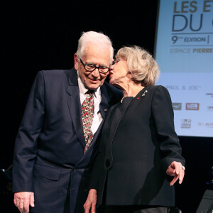 Pierre Cardin et Jeanne Moreau à l'espace Pierre Cardin en 2008