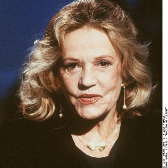 Jeanne Moreau lors de l'émission Bouillon de culture en 1994