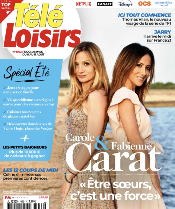 Couverture du nouveau numéro de "Télé-Loisirs" paru le lundi 31 juillet 2023.