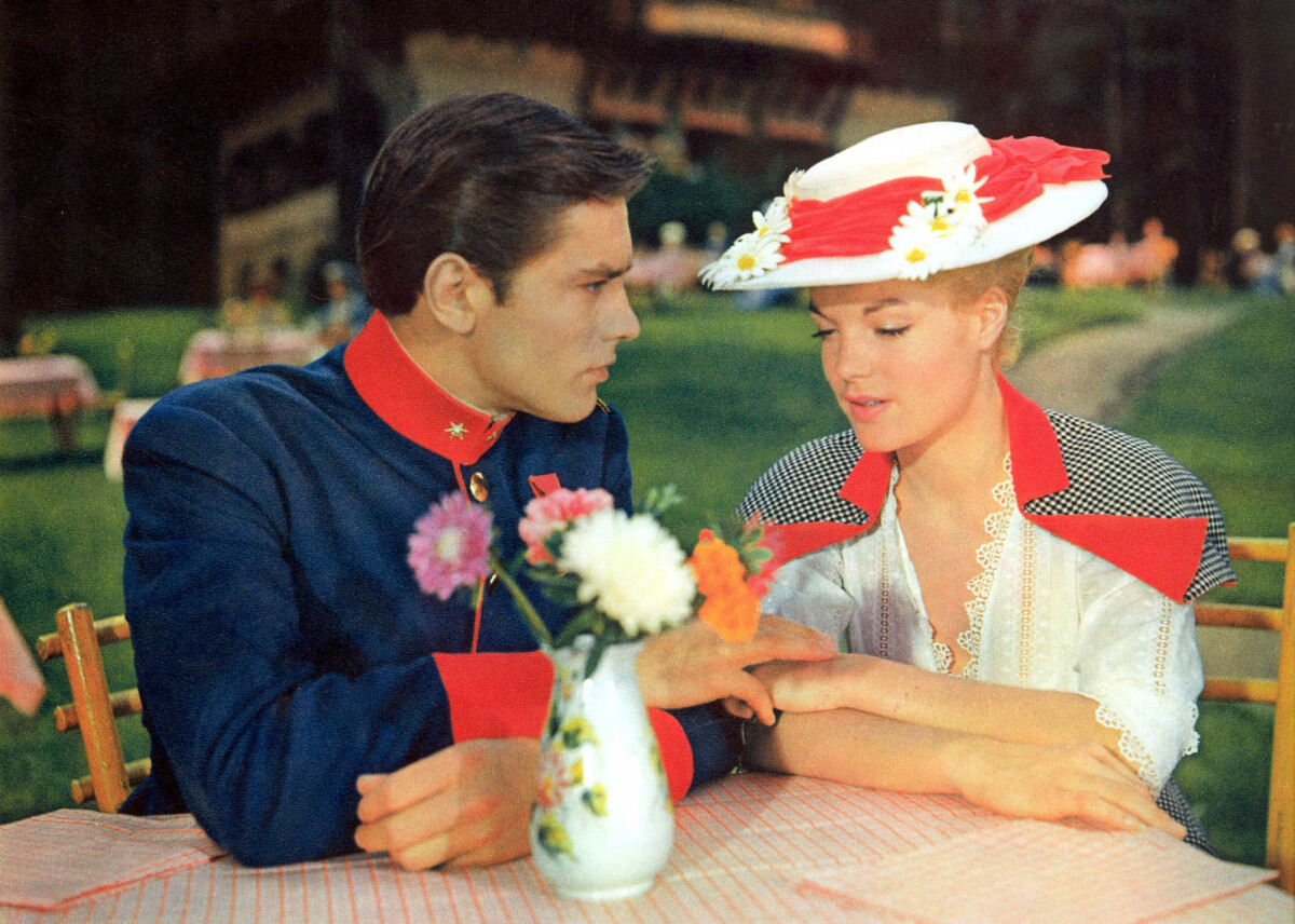 Photo Archives Alain Delon Et Romy Schneider Sur Le Tournage Du photo-archives-alain-delon-et-romy-schneider-sur-le-tournage-du