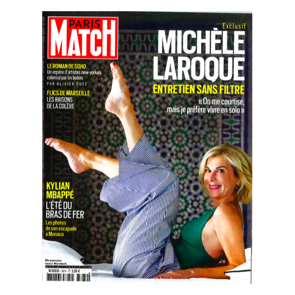 Couverture du magazine "Paris-Match", paru le jeudi 3 août 2023.