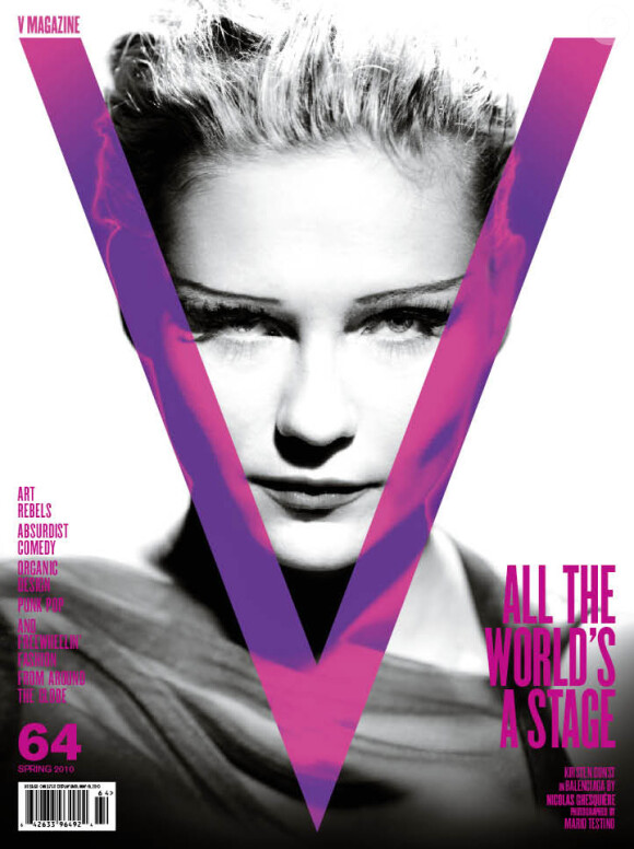Kirsten Dunst en couverture de V