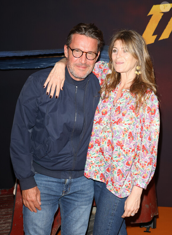 Benjamin Castaldi et sa femme Aurore Aleman - Première du film "Indiana Jones et le Cadran de la destinée" au cinéma Le Grand Rex à Paris le 26 juin 2023. © Coadic Guirec/Bestimage