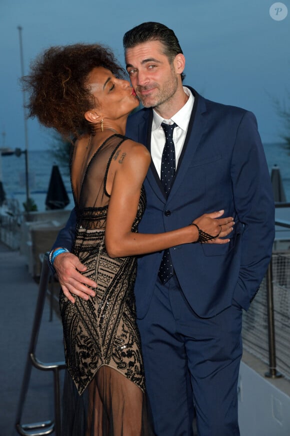 Gil Alma et son ex-femme Aminata durant l'After Party au Monte Carlo Beach après la soirée d'ouverture du 60eme Festival de Télévision de Monte-Carlo à Roquebrune Cap Martin, le 18 juin 2021. © Bruno Bébert/Bestimage 