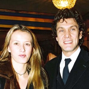 Marc Lavoine et sa femme Sarah Poniatowski - Enregistrement de l'émission "La vie en rire".