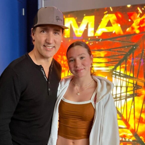 Justin Trudeau et sa fille Ella sur Instagram. Le 9 août 2023.