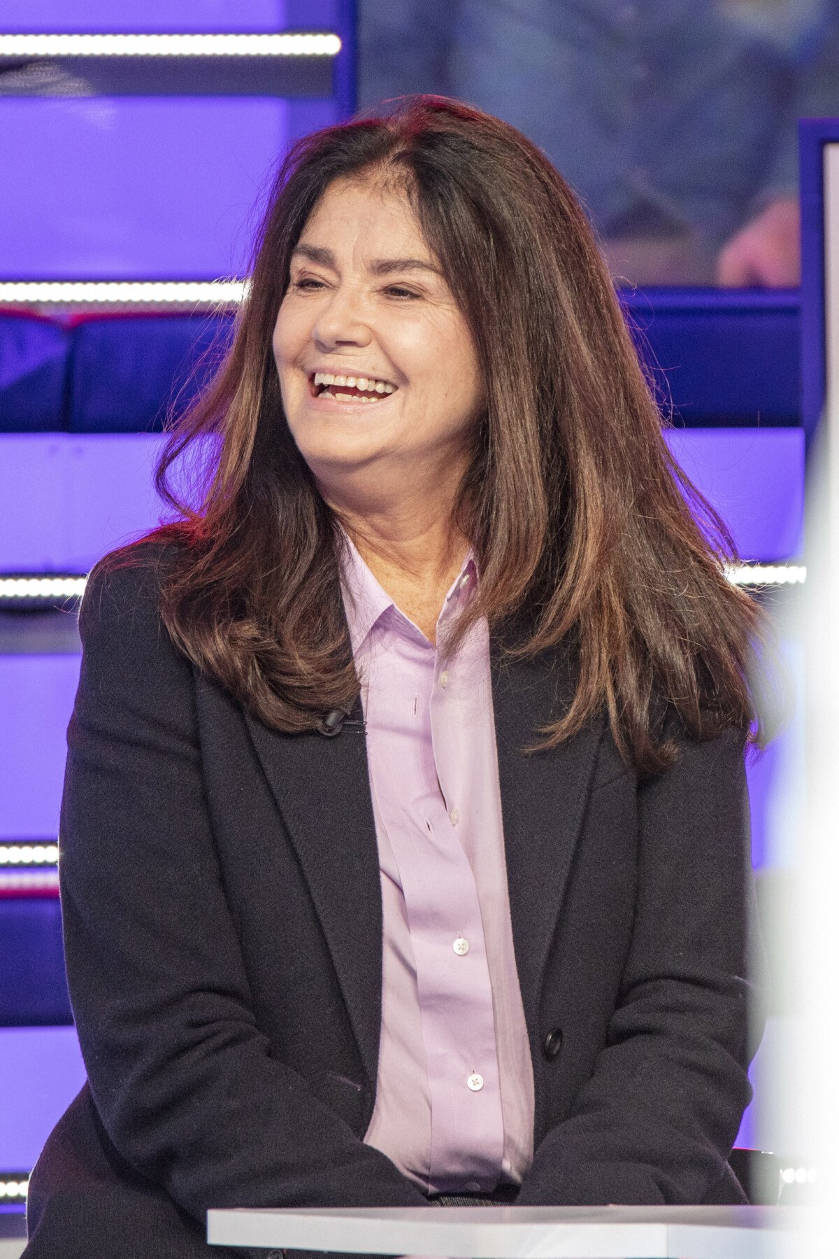 Photo Exclusif Babeth Etienne (Hallyday) Enregistrement de l