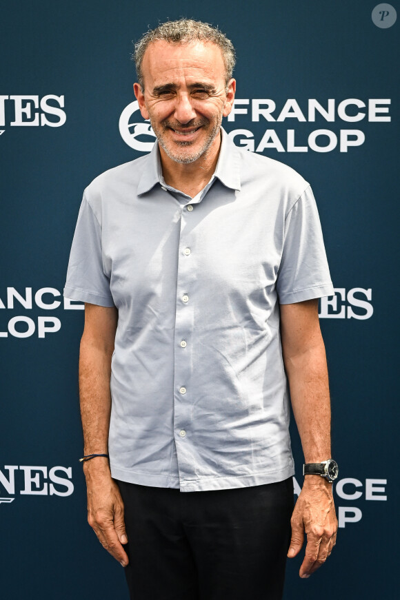 Elie Semoun au photocall de la 174ème édition du Prix de Diane Longines à l'hippodrome de Chantilly, France, le 18 juin 2023. © Matthieu Mirville/Bestimage 