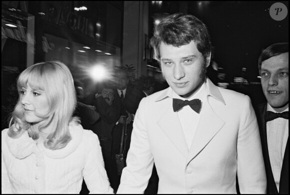 Johnny Hallyday et Sylvie Vartan - 20 ans du Lido en 1966.