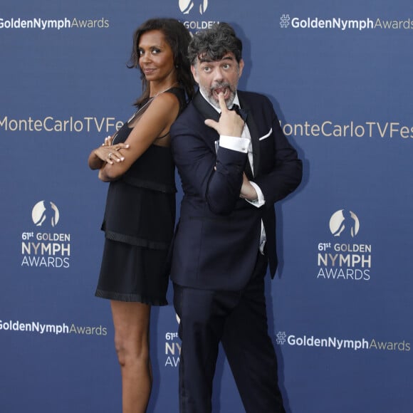 Stéphane Plaza et Karine le Marchand - Cérémonie de clôture du 61ème Festival de Télévision de Monte Carlo le 21 juin 2022. © Denis Guignebourg/Bestimage