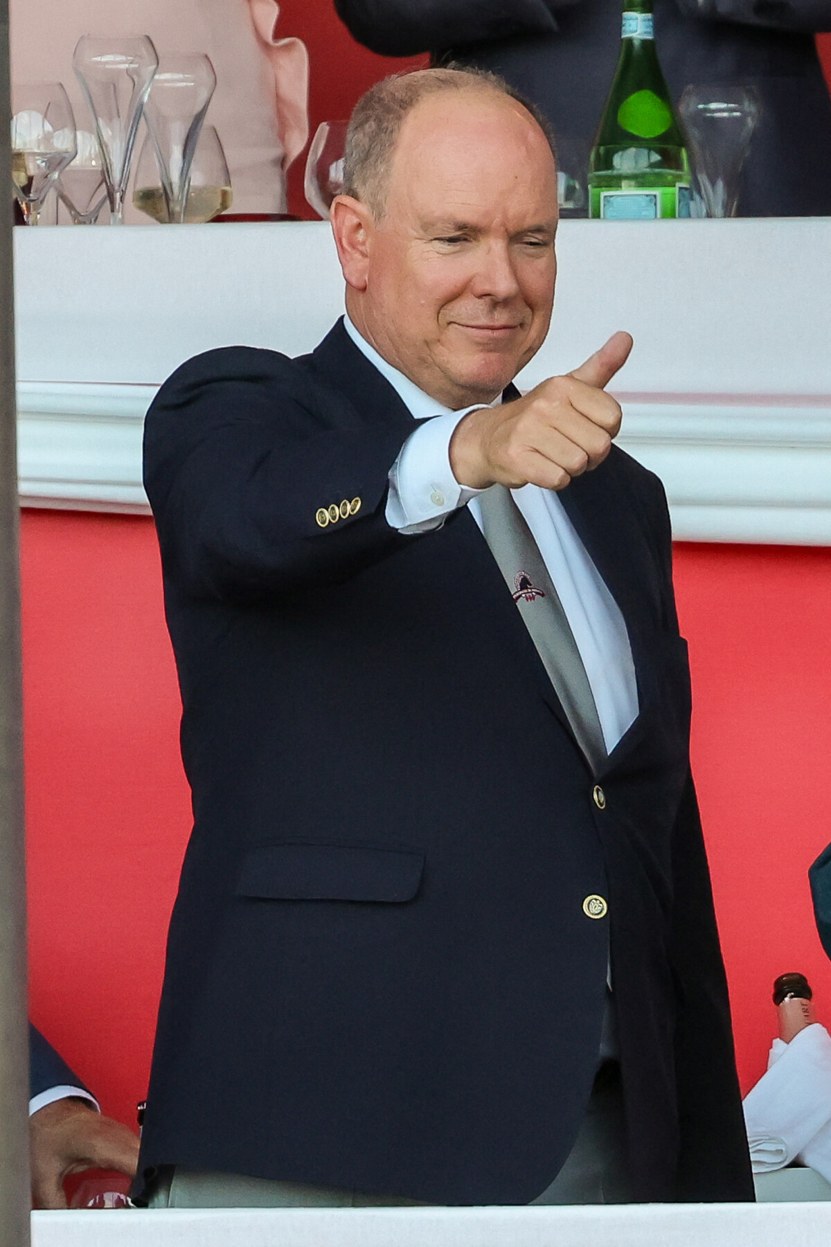 Photo Le prince Albert II de Monaco lors de la dernière soirée de la