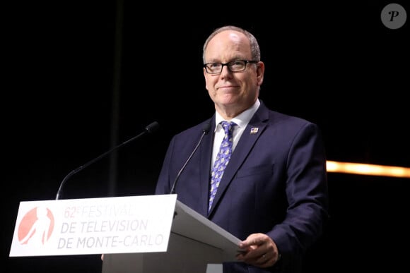 Le prince Albert II de Monaco lors de la cérémonie d'ouverture du 62ème Festival de Télévision de Monte-Carlo, à Monaco, le 16 juin 2023. © Cyril Dodergny/Nice Matin/BestImage 