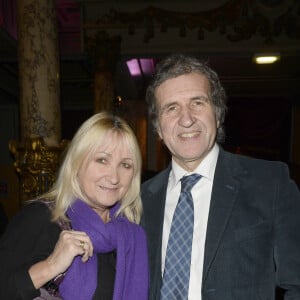 Gérard Leclerc, et son épouse Julie - Le musée Grevin accueille le Pere Noel Coca-Cola a l'occasion des fetes de fin d'année a Paris, le 20 novembre 2013.