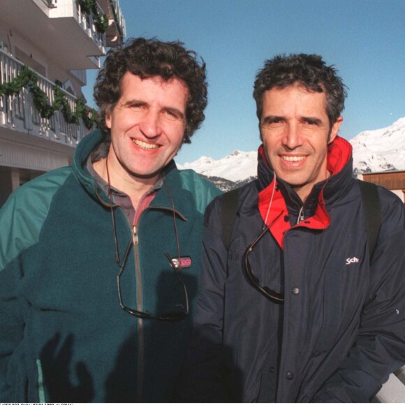 Julien Clerc et son demi-frère Gérard Leclerc à Courchevel