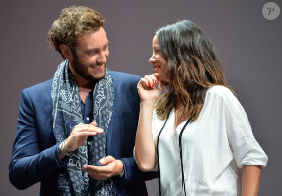 Anne Gaelle Riccio et Adrien Rohard - Conférence de rentrée du groupe NRJ Global au musée du Quai Branly à Paris le 10 septembre 2015.