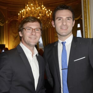 Laurent Romejko et Marc Hay - 12ème Forum international de la météo et du climat 2015 au Ministère des Affaires étrangères à Paris le 28 mars 2015. 