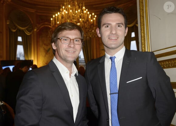 Laurent Romejko et Marc Hay - 12ème Forum international de la météo et du climat 2015 au Ministère des Affaires étrangères à Paris le 28 mars 2015. 