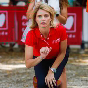Une belle consécration pour Sylvie Tellier qui met constamment sa notoriété au service des autres.
Exclusif - Sylvie Tellier - Pétanque du coeur dans le cadre le la 20ème édition de "l'étape du coeur" de l'association "Mécénat Chirurgie Cardiaque" (MCC) lors du tour de France 2023 au Fan Club de Bordeaux, France, le 06 juillet 2023. © Christophe Clovis / Bestimage