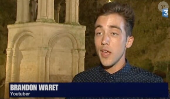 Brandon Waret s'illustrant pour la chaîne France 3.