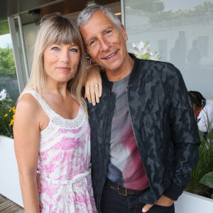 Exclusif - Nagui et sa femme Mélanie Page - Célébrités au Déjeuner France TV lors des Internationaux de France de Tennis de Roland Garros 2023 - Jour 15 à Paris le 11 Juin 2023. © Bertrand Rindoff / Bestimage 