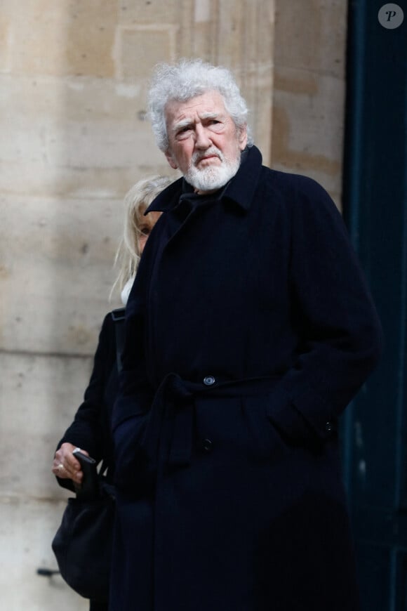 Mais Patrick Préjean n'est pas le seul artiste de la famille.
Patrick Préjean - Sorties des obsèques de Marion Game en l'église Saint Roch à Paris, France, le 31 mars 2023. © Christophe Clovis/Bestimage